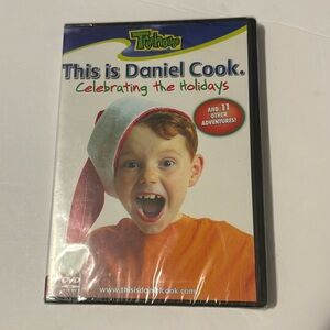 This is Daniel Cook celebrating the holidays Treehouse sealed DVD.